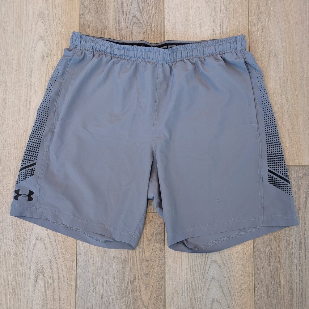 Gray Under Armour Thin Gym Shorts - Men's XL